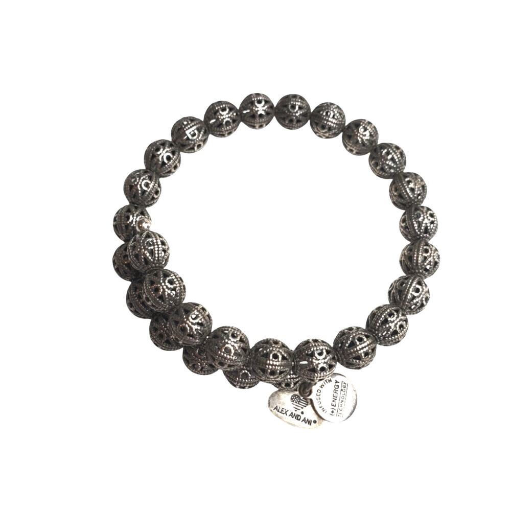 Alex & Ani Vintage 66 Kingston Silver Tone Wrap Bracelet
